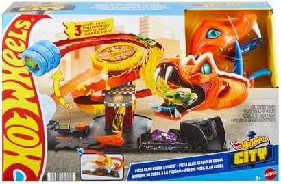 Mattel HOT WHEELS CITY rinkinys – Gyvatė picerijoje (HTN81)