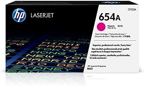 „Hewlett Packard“ (HP) „HP 654A Magenta“ originali „LaserJet“ dažų kasetė, spalvota „LaserJet M651“ (15 000 puslapių)