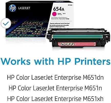 „Hewlett Packard“ (HP) „HP 654A Magenta“ originali „LaserJet“ dažų kasetė, spalvota „LaserJet M651“ (15 000 puslapių)