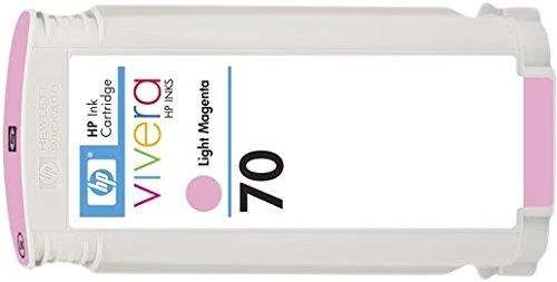 Hewlett Packard (HP) HP Nr.70 Rašalo krepšelis. Šviesiai purpurinė su Vivera rašalu (130 ml)