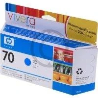 Hewlett Packard (HP) HP Nr.70 Rašalo krepšelis. Žydra spalva su Vivera rašalu (130 ml)