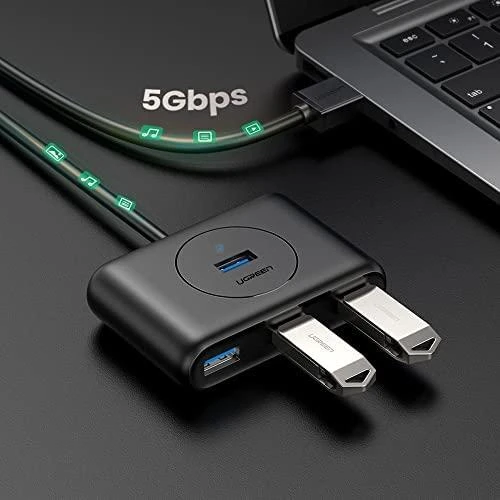 UGREEN USB 3.0 HUB 4in1 0.5m juodas