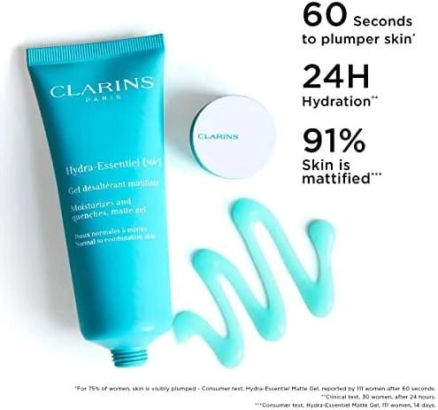 Clarins Drėkinamasis matinės odos gelis Hydra Essentiel (drėkina ir drėkina matinį gelį) 75 ml