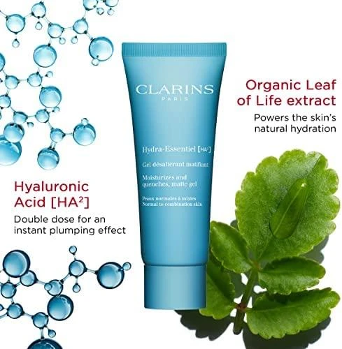 Clarins Drėkinamasis matinės odos gelis Hydra Essentiel (drėkina ir drėkina matinį gelį) 75 ml