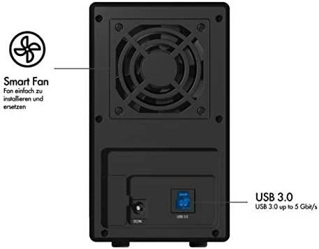 Raidsonic | ICY BOX | Išorinė dviguba RAID sistema, skirta 3,5" SATA I/II/III HDD su USB 3.0 ir eSATA | SATA | USB 3.0 | 3,5"