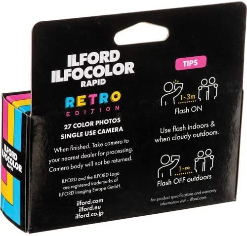 Ilford Ilfocolor Rapid Retro vienkartinis fotoaparatas 27 exp