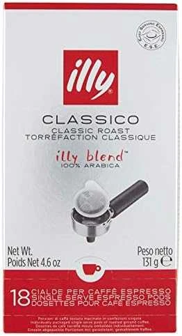 ​Illy Classico Medium Roast E.S.E. kavos pagalvėlės
