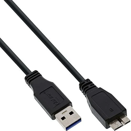 Kabelis USB InLine USB-A - micro-B 0.5 m Juodas (35405)