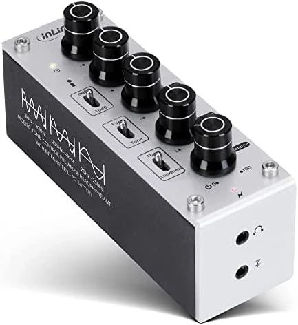 Ausinių stiprintuvas / garso priešstiprintuvis su ekvalaizeriu InLine® AmpEQ mobile