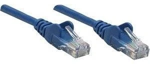 Intracom INTELLINET tinklo kabelis Cat5e U/UTP 2,0m 7ft. Mėlyna RJ-45 Vyriški / RJ-45 Vyriški Paauksuoti kontaktai Polibag