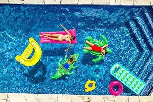 Intex Giant Gator Ride-On pripučiamas vežimėlis, 203x114 cm