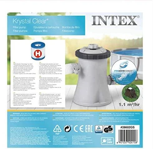 INTEX 28602GS 12V 1250 l/h baseinų filtravimo siurblys su transformatoriumi