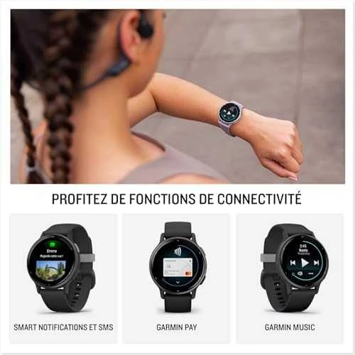 Išmanusis laikrodis Garmin vívoactive® 5 Mėlynos metalo spalvos aliuminio apvadas su mėlynu korpusu ir silikoniniu dirželiu