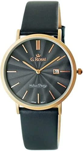 G.Rossi Laikrodis vyrams G. ROSSI - 10853A - SLIM (zg184h) + dėžutė