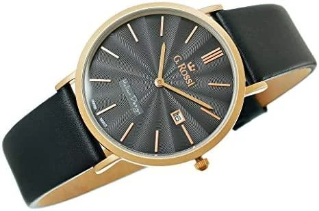 G.Rossi Laikrodis vyrams G. ROSSI - 10853A - SLIM (zg184h) + dėžutė