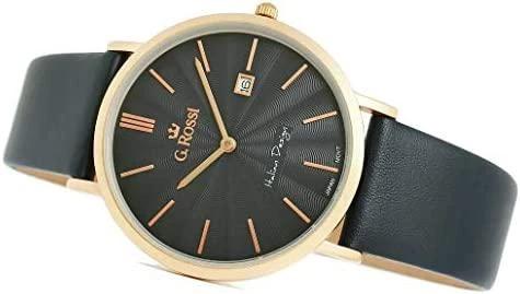 G.Rossi Laikrodis vyrams G. ROSSI - 10853A - SLIM (zg184h) + dėžutė