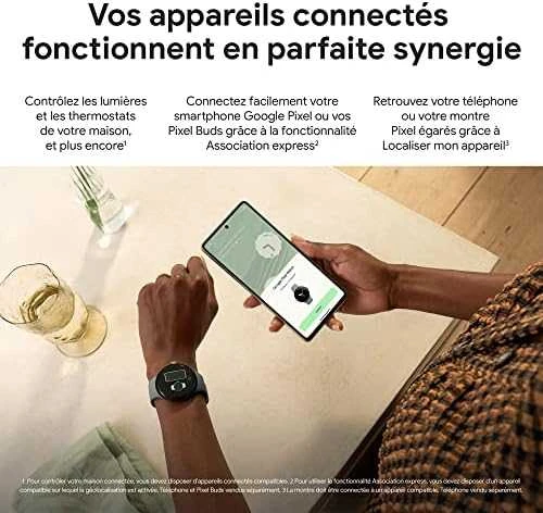 Išmanusis laikrodis Google Pixel Watch LTE 32GB, Sidabrinės spalvos