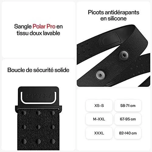 Polar širdies ritmo matuoklis H10 XS/S dydžio, Juodos spalvos