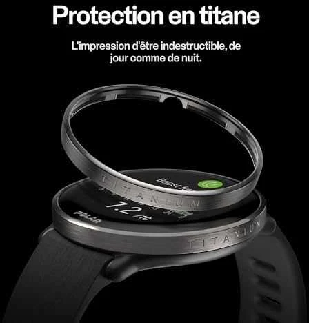 Išmanusis laikrodis Polar Ignite 3 Titanium, S-L dydžio, Juodos spalvos korpusas su rudos spalvos odiniu dirželiu (komplektacijoje papildomai juodos spalvos silikoninis dirželis)