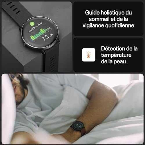 Išmanusis laikrodis Polar Ignite 3 Titanium, S-L dydžio, Juodos spalvos