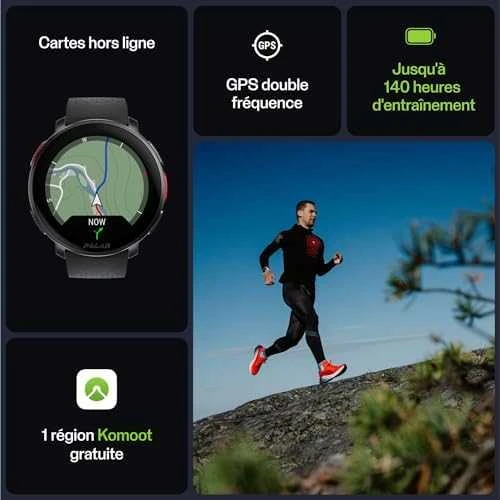 Išmanusis laikrodis Polar Vantage V3 S/L, Juodas