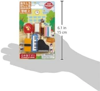 IWAKO trintukų- dėlionių rinkinys "School Supply No.2" ER-BRI039
