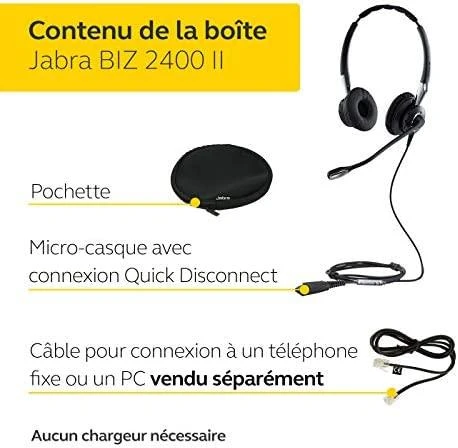 Ausinės su mikrofonu Jabra Biz 2400 II Duo