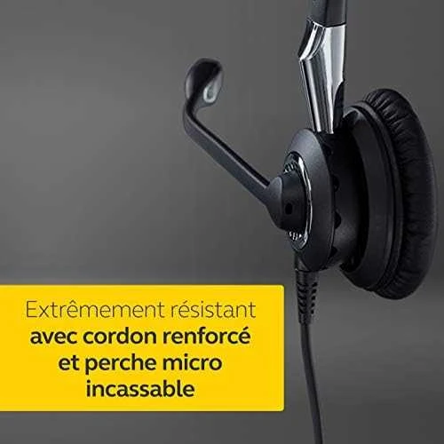 Jabra Biz 2400 II QD Duo NC Wideband Balanced Laidinės ausinės, QD, Juoda