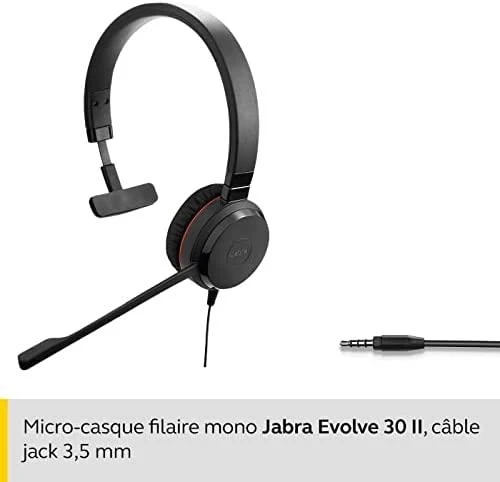 Ausinės Jabra Evolve 30 II HS Mono