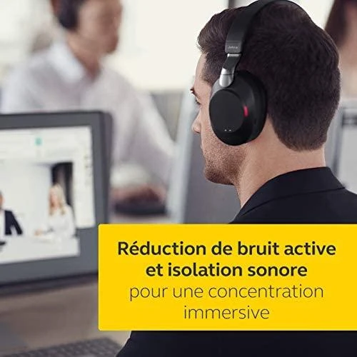 Ausinės Jabra Evolve2 85 MS + Įkrovimo stotelė + Link 380c Juodas