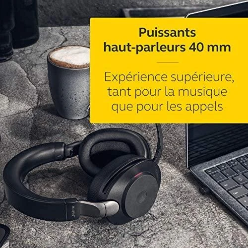 Belaidės ausinės Jabra Evolve2 85, Juodos