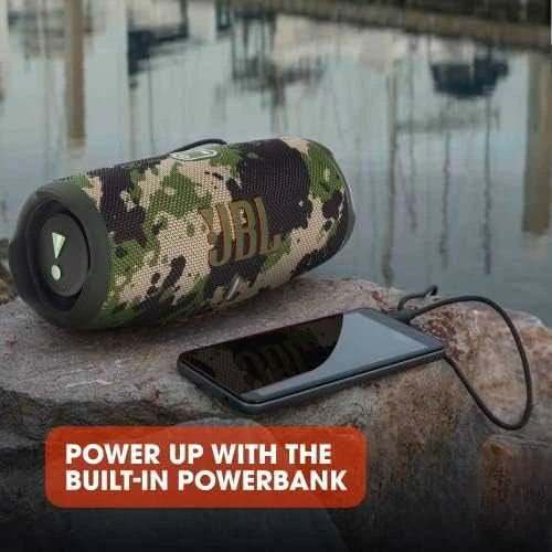 JBL Charge 5 nešiojama kolonėlė, Kamufliažinės spalvos