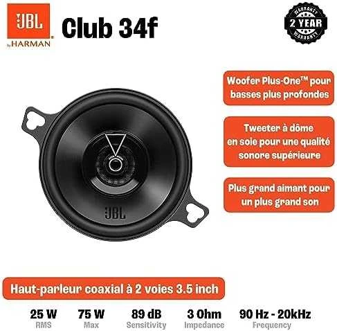 Harman Kardon JBL, CLUB 34F, GEN3 2-juostų koaksialiniai garsiakalbiai 8.75cm