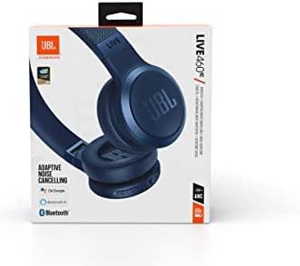 Belaidės Ausinės su aktyviu triukšmo slopinimu JBL Live 460NC, Mėlynos