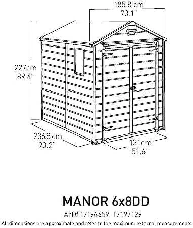 Keter Sodo namelis MANOR 6x8 DD