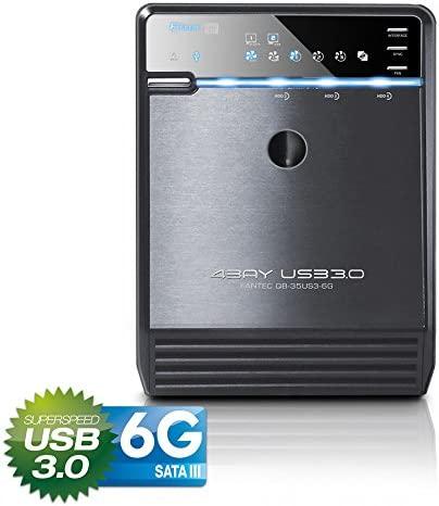 Kietasis diskas FANTEC QB-35US3-6G juodas 4x3,5 SATA HDD USB3.0 eSATA