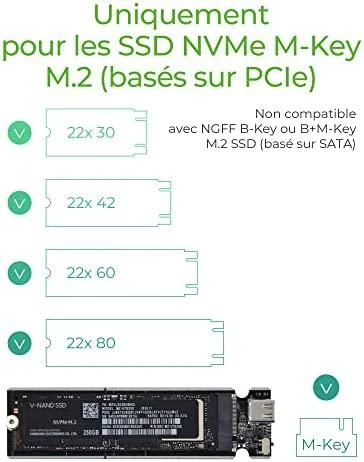 ICYBOX IB-1817Ma-C31 Icy Box Išorinis korpusas skirtas M.2 NVMe SSD, USB 3.1 Type-C, Sidabrinis