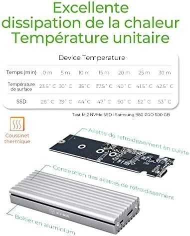ICYBOX IB-1817Ma-C31 Icy Box Išorinis korpusas skirtas M.2 NVMe SSD, USB 3.1 Type-C, Sidabrinis