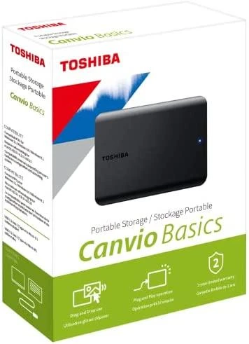 Toshiba CANVIO PAGRINDAI | HDTB540EK3CA | 4000 GB | 2,5" | USB 3.2 Gen1 | Juodas