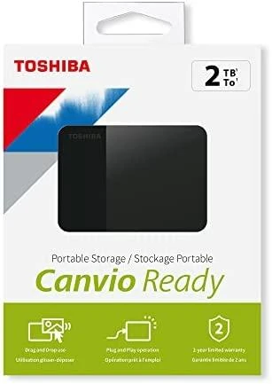 Kietasis diskas Toshiba Canvio Ready | HDTP320EK3AA | 2000 GB | 2.5 " | USB 3.2 Gen1 | Juodas