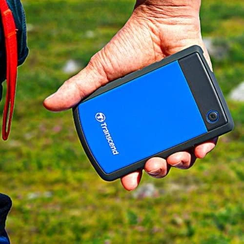 Išorinis kietasis diskas Transcend 25H3B 2.5'' 1TB USB3, Triguba smūgių slopinimo sistema