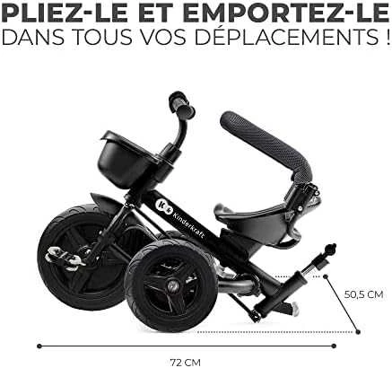KINDERKRAFT triratukas Aveo pilkas, KRAVEO00GRY0000