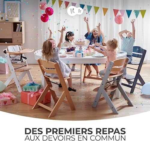 KinderKraft maitinimo kėdutė Enock, medinė