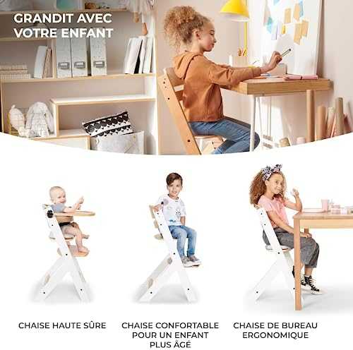 KinderKraft maitinimo kėdutė Enock, medinė