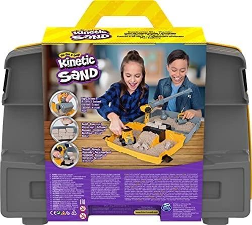 Spin Master Kinetic Sand Kinetinis smėlis – sulankstoma statybinė smėlio dėžė (6055877)