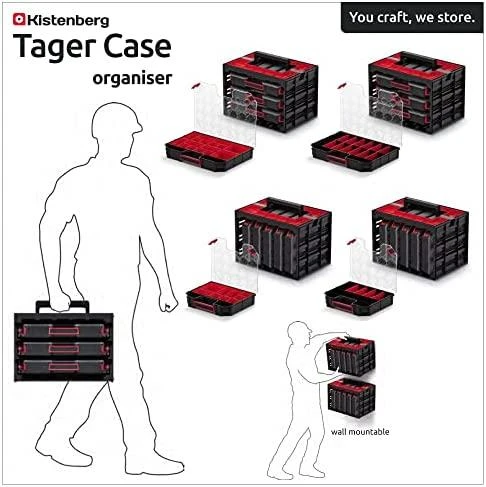 Kistenberg įrankių dėžė su 3 dėžutėmis TAGER CASE KTC40306S