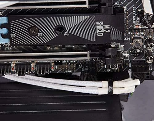„Corsair Premium Sleeved“ priekinio skydelio kabelio prailginimo rinkinys, juodas