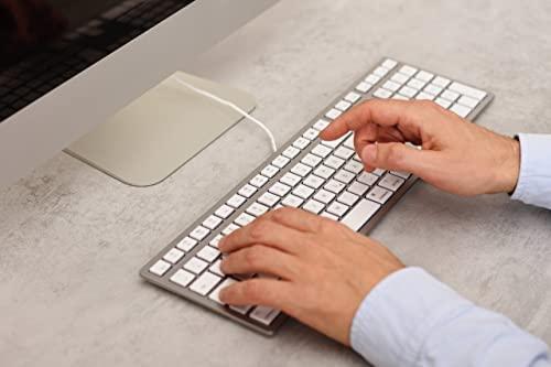 CHERRY KC 6000 SLIM - Klaviatūra - QWERTZ - Deutsch - Sidabrinė