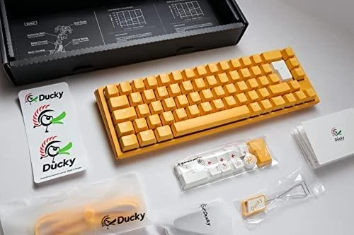Ducky One 3 Geltona SF Klaviatūra žaidimams, RGB LED - MX-Brown