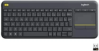 Logitech K400 Plus klaviatūra Radijo dažnio belaidė QWERTY Skandinaviškas Juoda